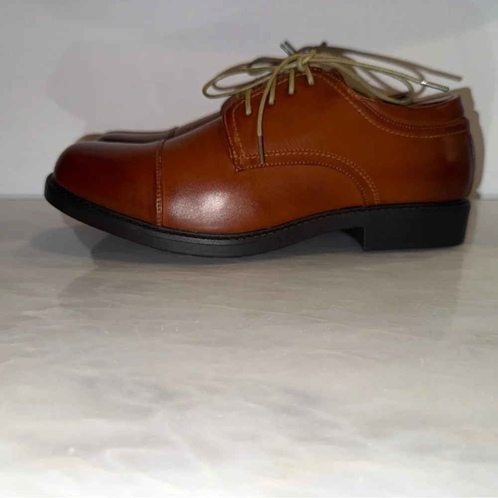 Bruno Marc Cap Toe Oxfords Brown Dress Shoes Downing-01 Men’s Size 9.5 | NWOT